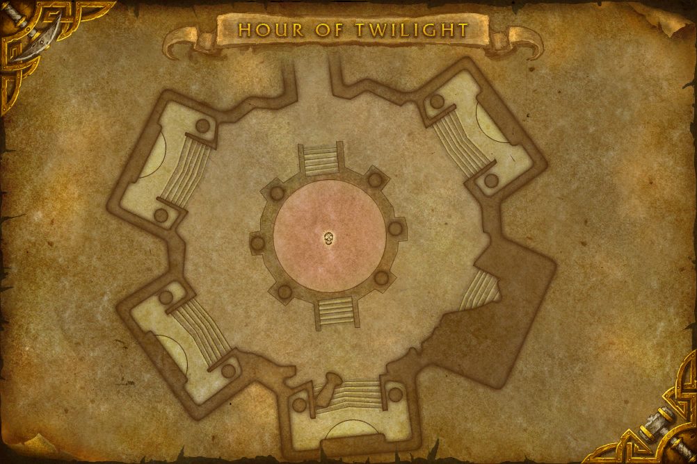 Hour of Twilight map with 1 boss location