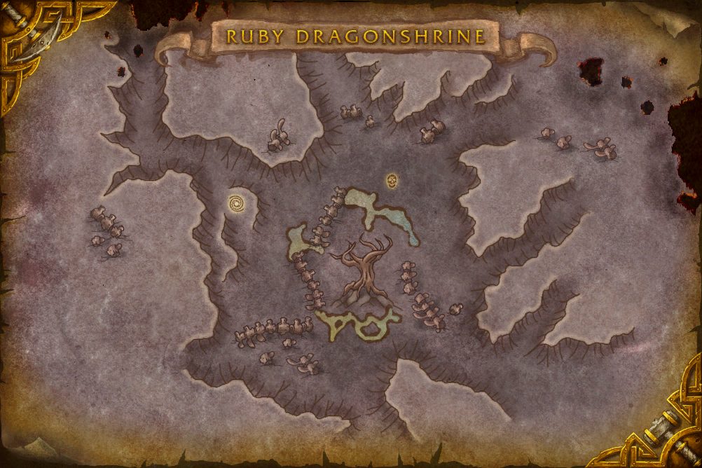 End Time map with 1 boss location