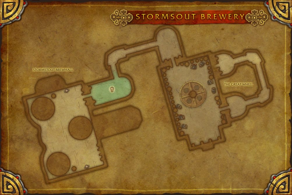 Stormstout Brewery map with 1 boss location