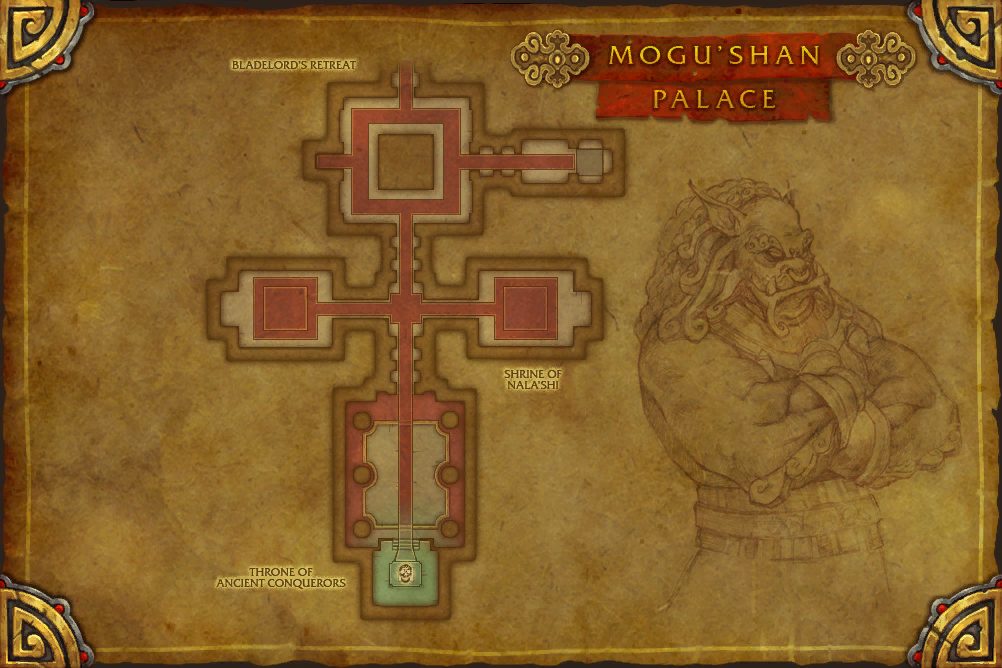 Mogu'shan Palace map with 1 boss location
