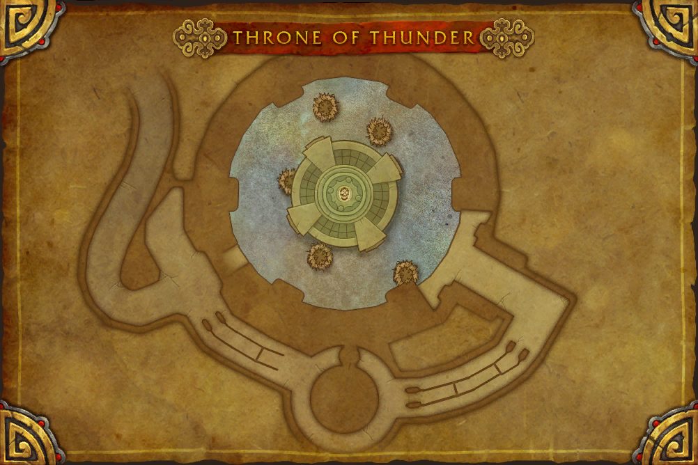 Throne of Thunder map with 1 boss location