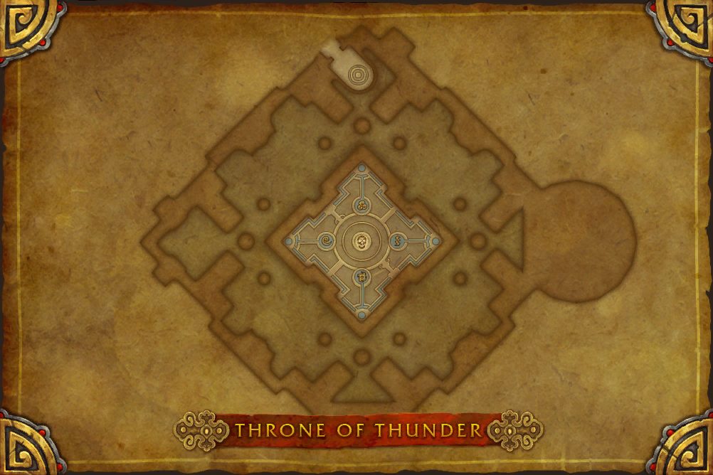Throne of Thunder map with 1 boss location