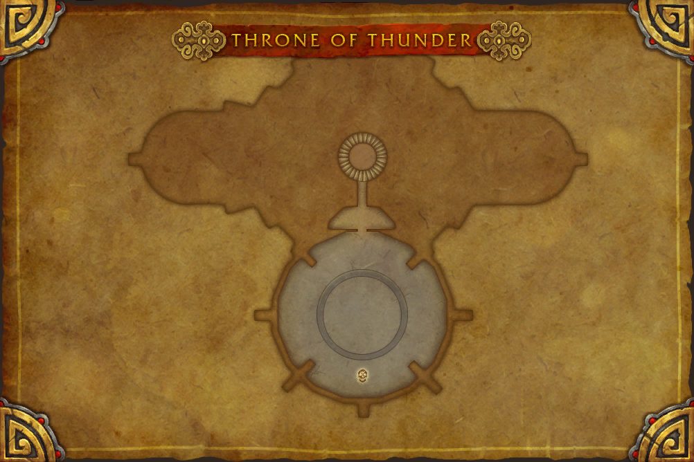 Throne of Thunder map with 1 boss location