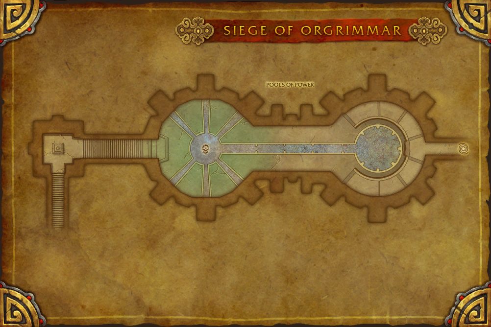 Siege of Orgrimmar map with 1 boss location