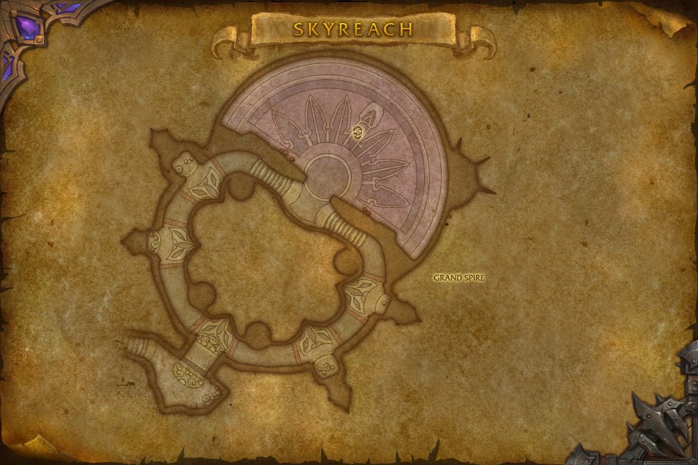 Skyreach map with 1 boss location