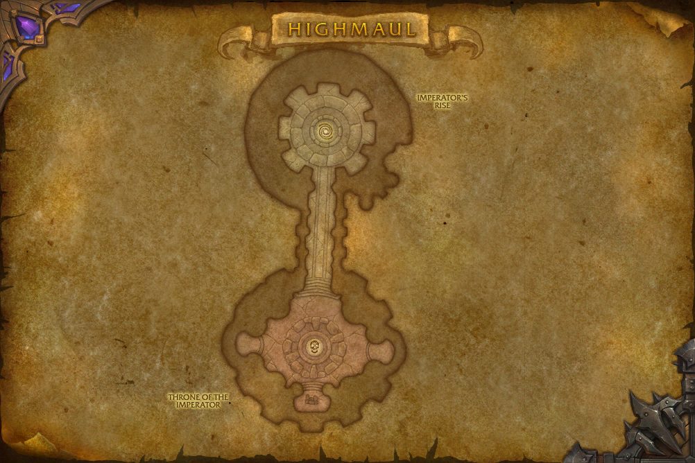 Highmaul map with 1 boss location