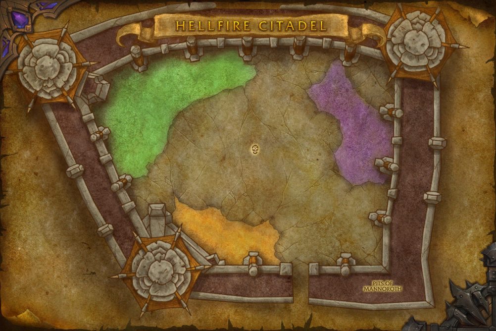 Hellfire Citadel map with 1 boss location