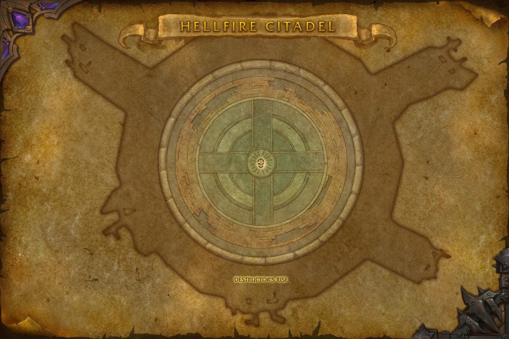 Hellfire Citadel map with 1 boss location