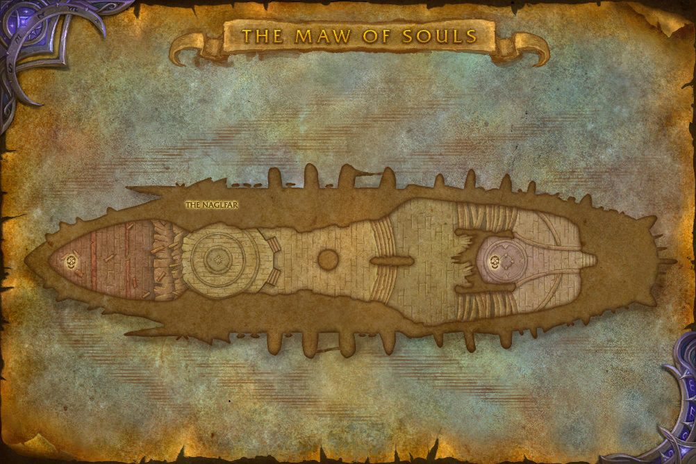 Helmouth Cliffs map with 2 boss locations