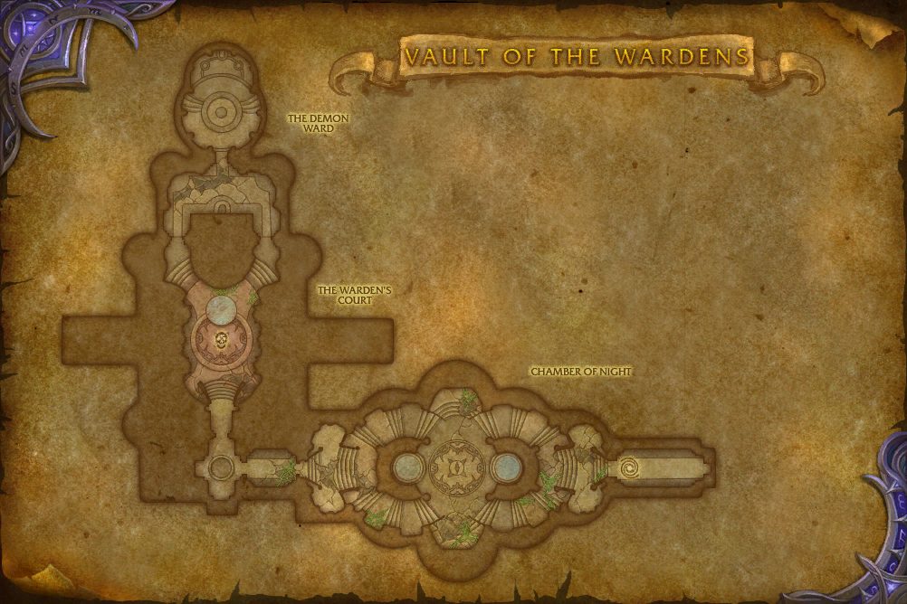 Vault of the Wardens map with 1 boss location