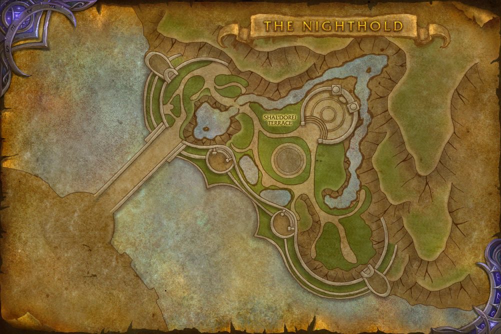 The Nighthold map with 1 boss location