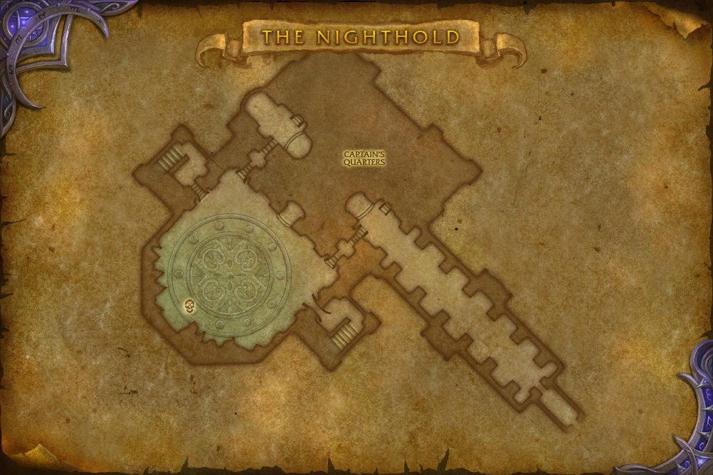 The Nighthold map with 1 boss location