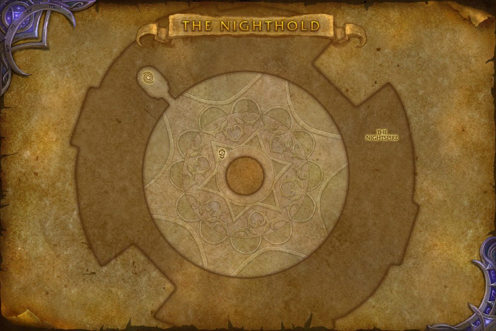 The Nighthold map with 1 boss location