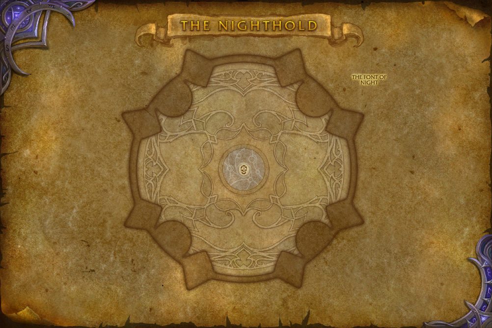 The Nighthold map with 1 boss location