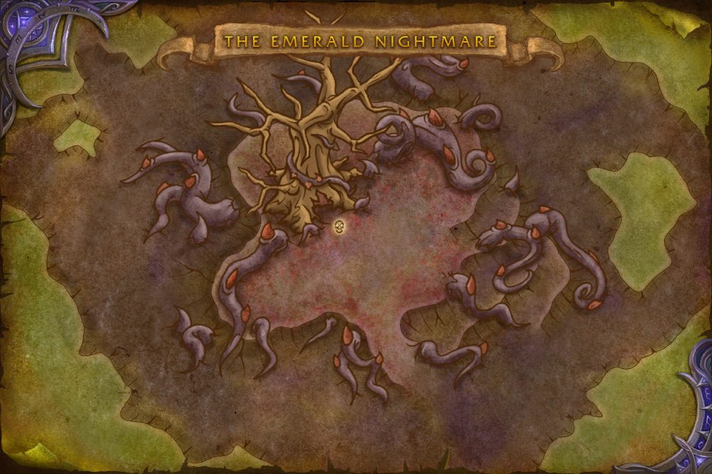 The Emerald Nightmare map with 1 boss location