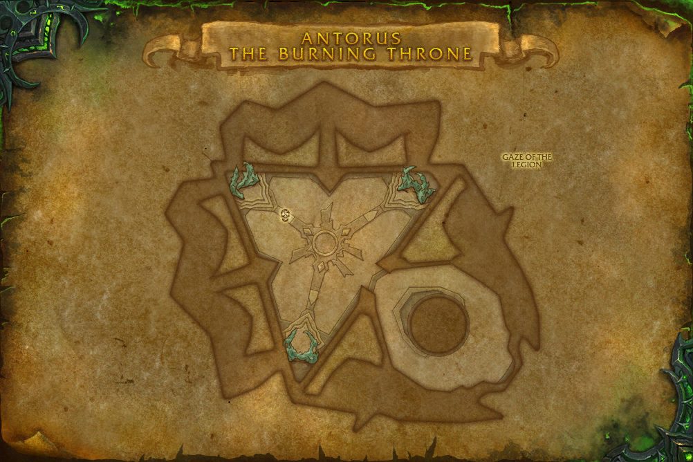 Antorus, the Burning Throne map with 1 boss location