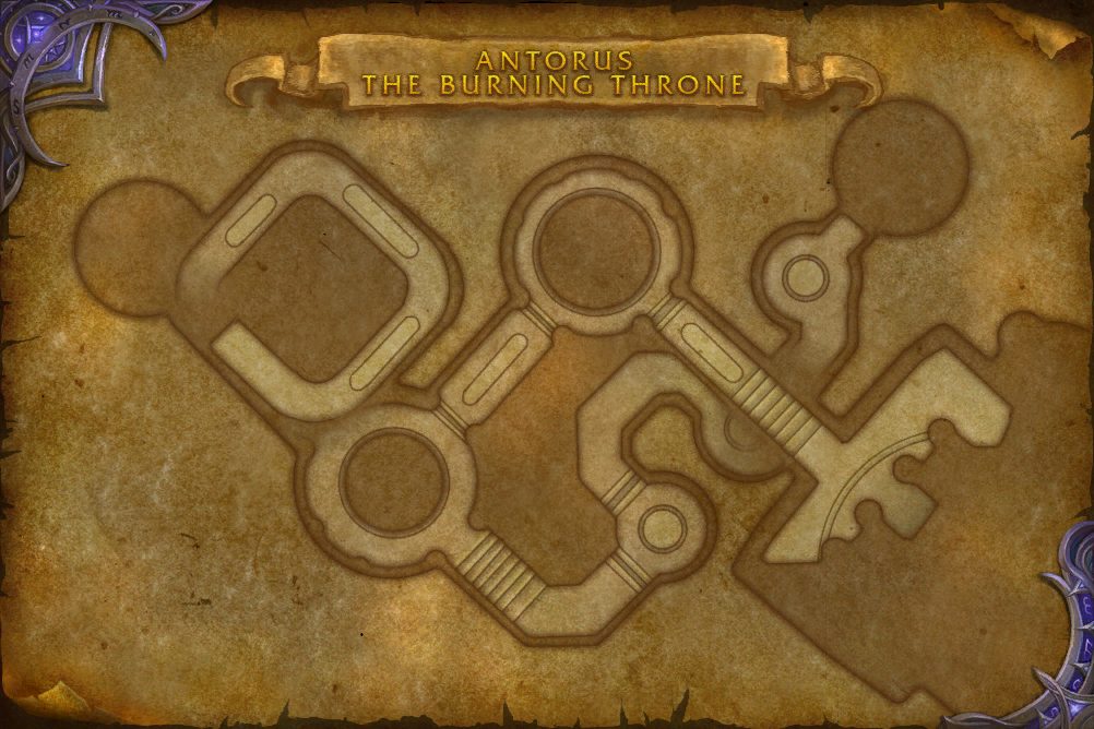 Antorus, the Burning Throne map with 1 boss location