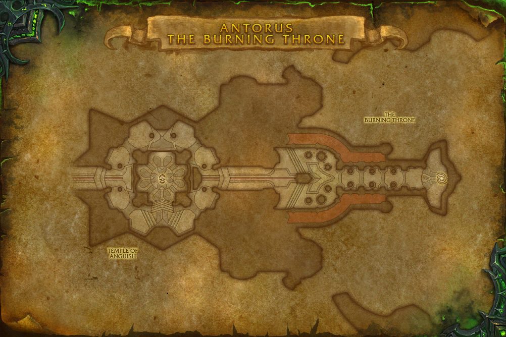 Antorus, the Burning Throne map with 1 boss location