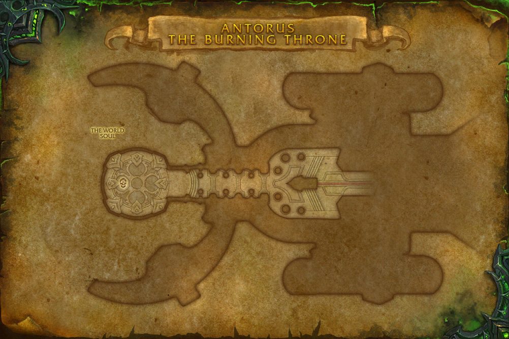 Antorus, the Burning Throne map with 1 boss location