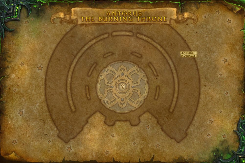 Antorus, the Burning Throne map with 1 boss location