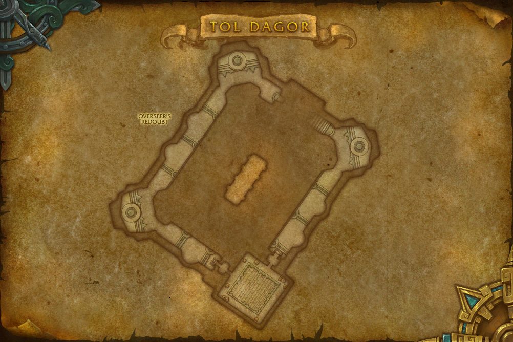 Tol Dagor map with 1 boss location