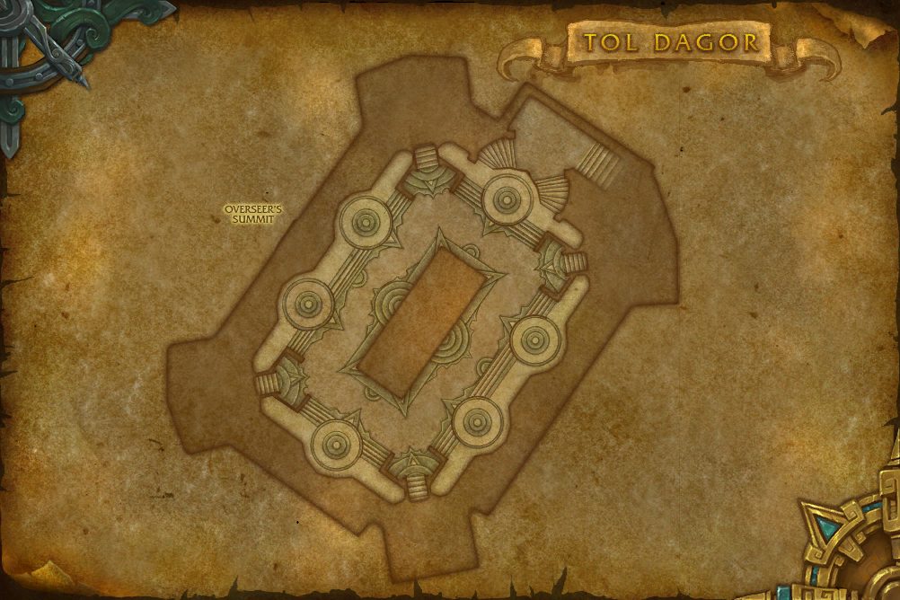 Tol Dagor map with 1 boss location