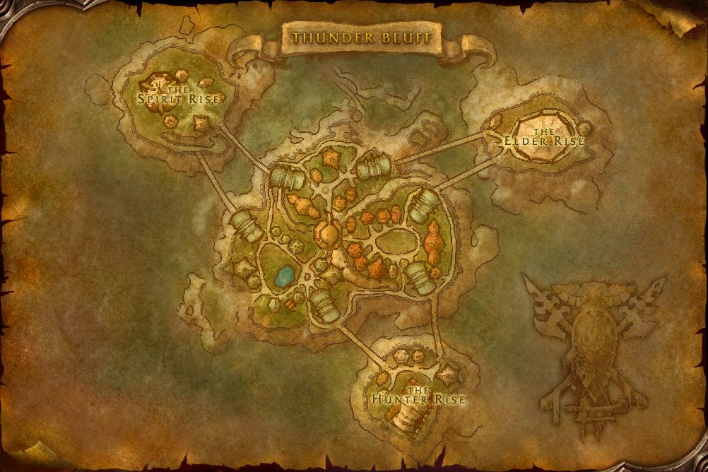 Thunder Bluff map from the WoW Forever beta client