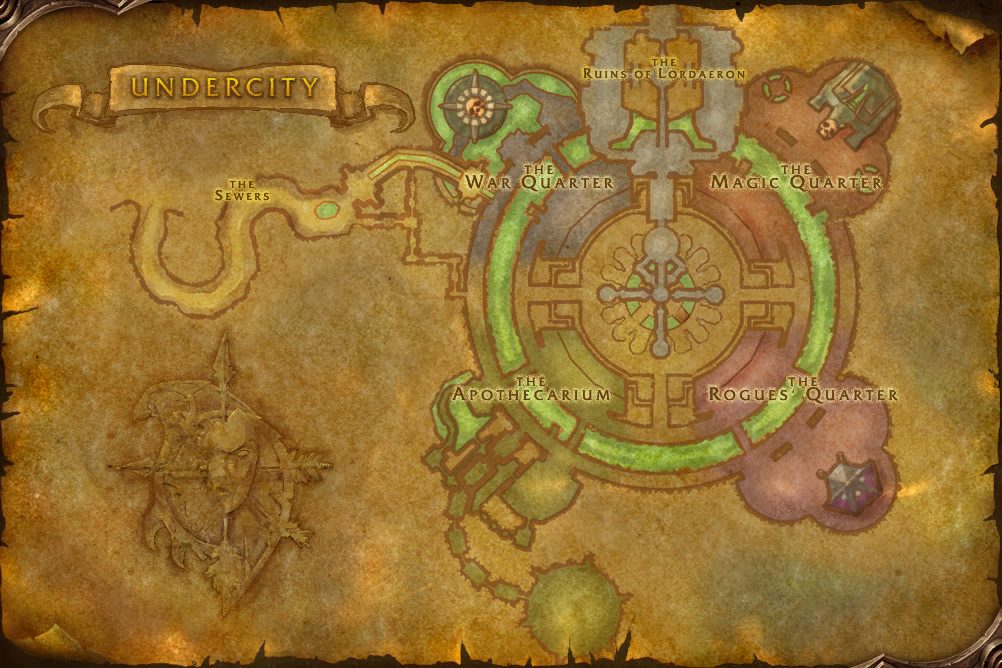 Undercity map from the WoW Forever beta client