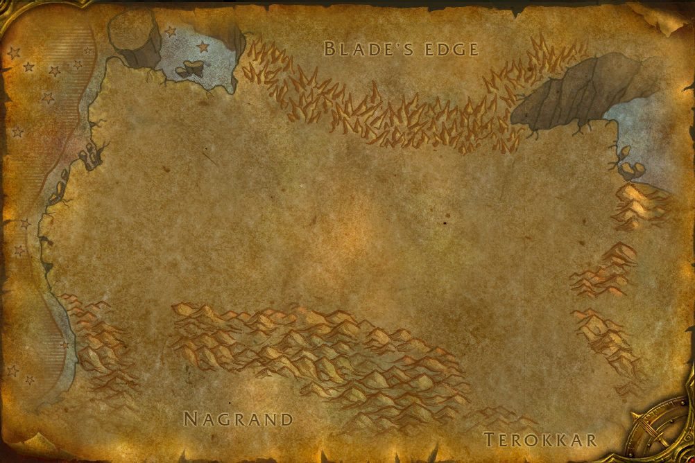 Zangarmarsh zone map