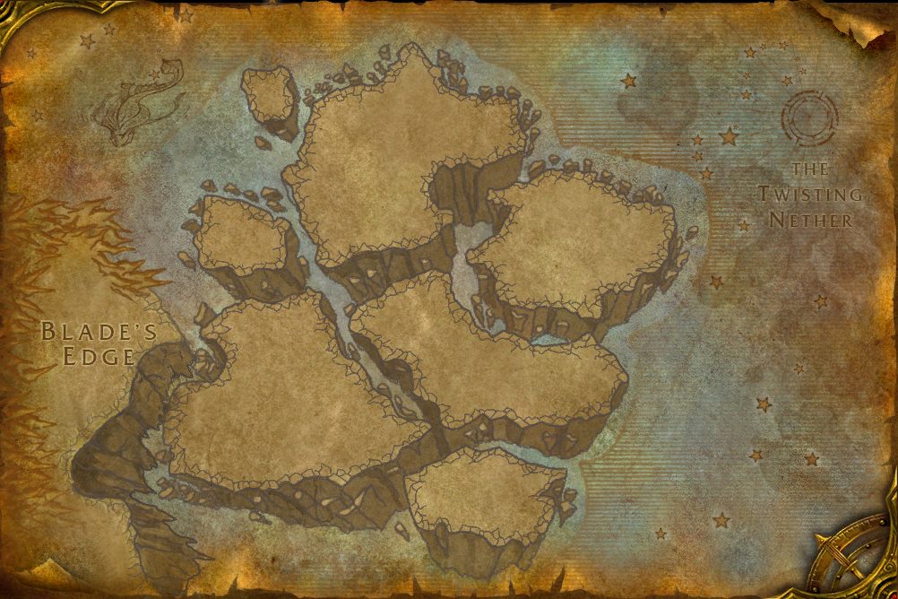 Netherstorm zone map