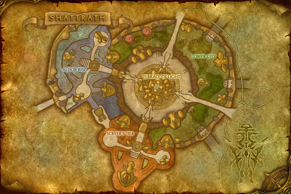 Shattrath City map