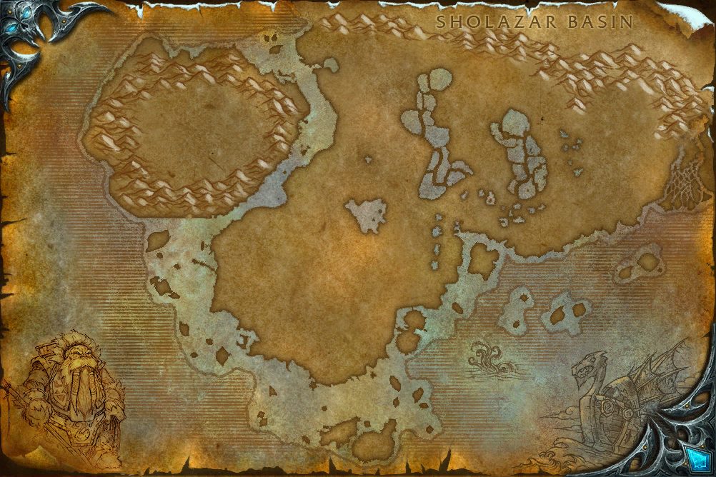 Borean Tundra zone map