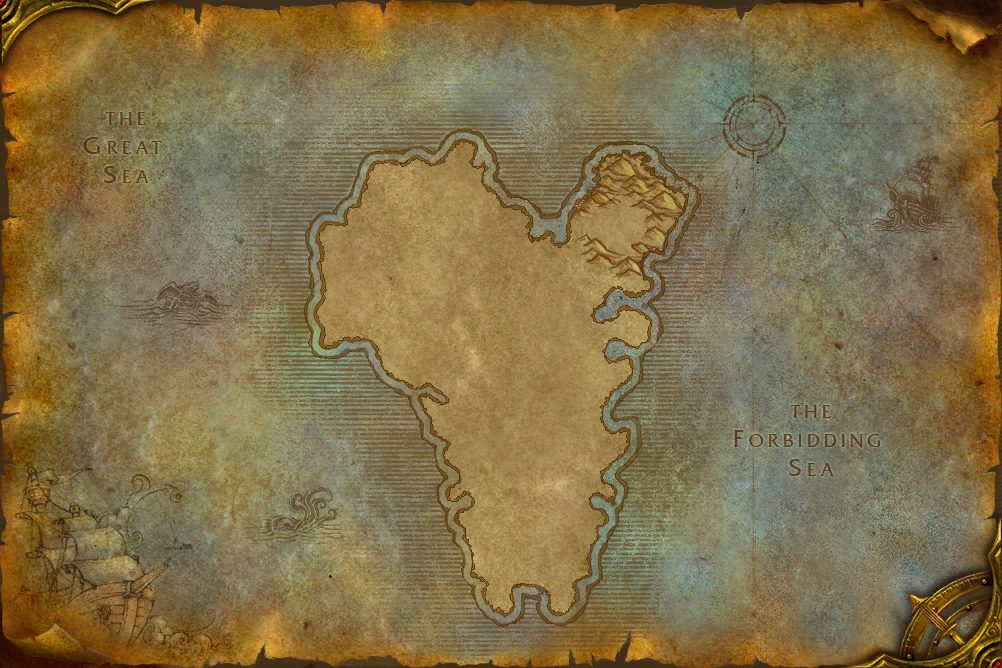Isle of Quel'Danas zone map