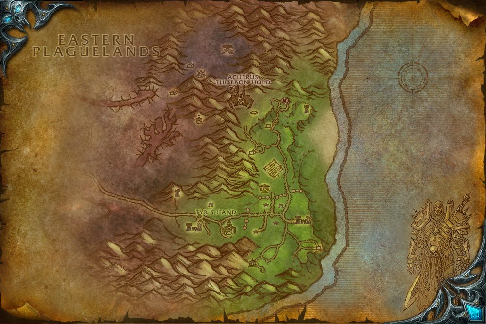 Plaguelands: The Scarlet Enclave zone map