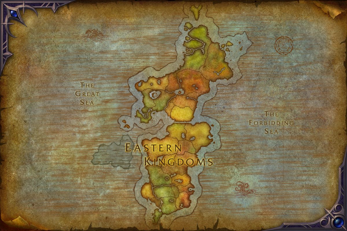 The North Sea zone map