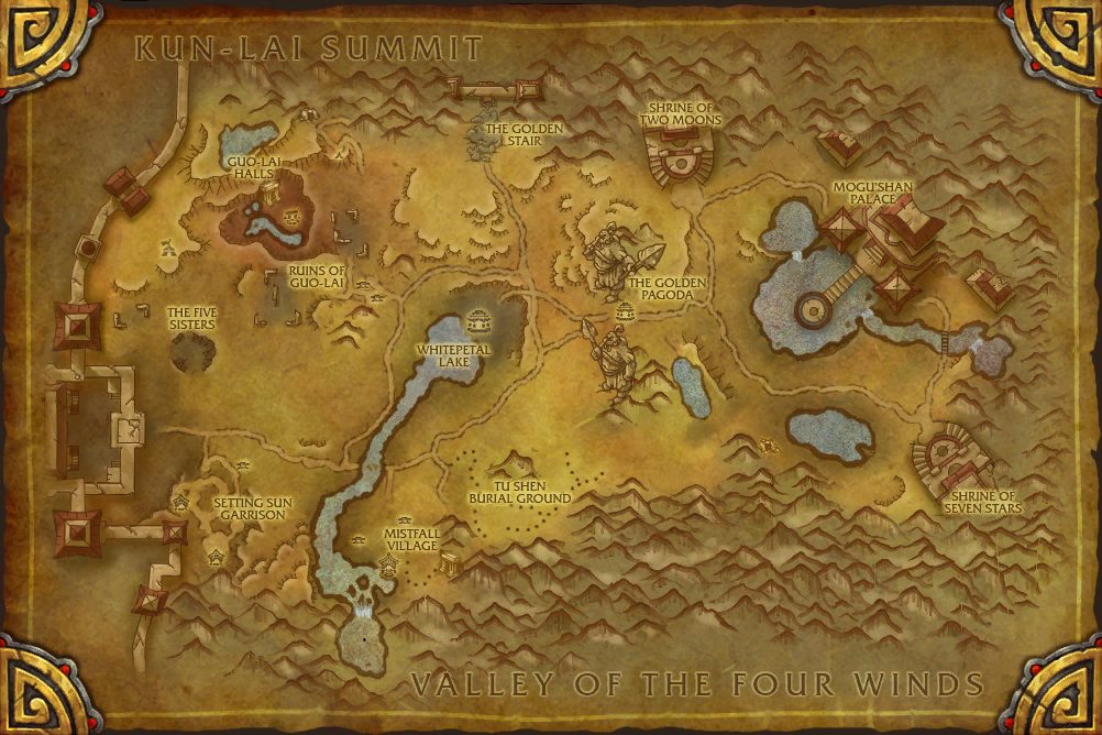 Vale of Eternal Blossoms zone map