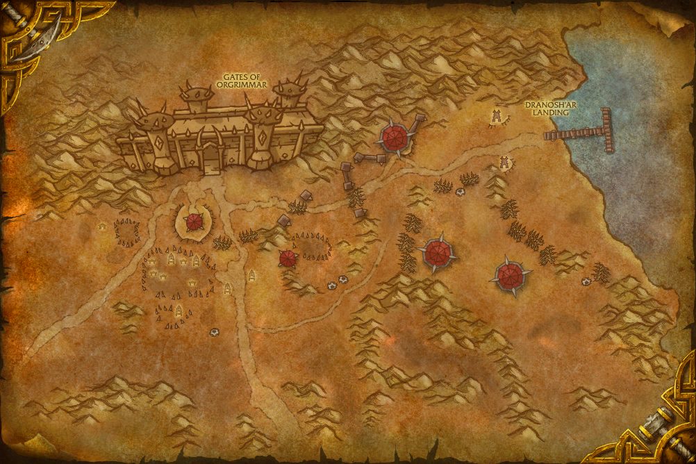Durotar zone map