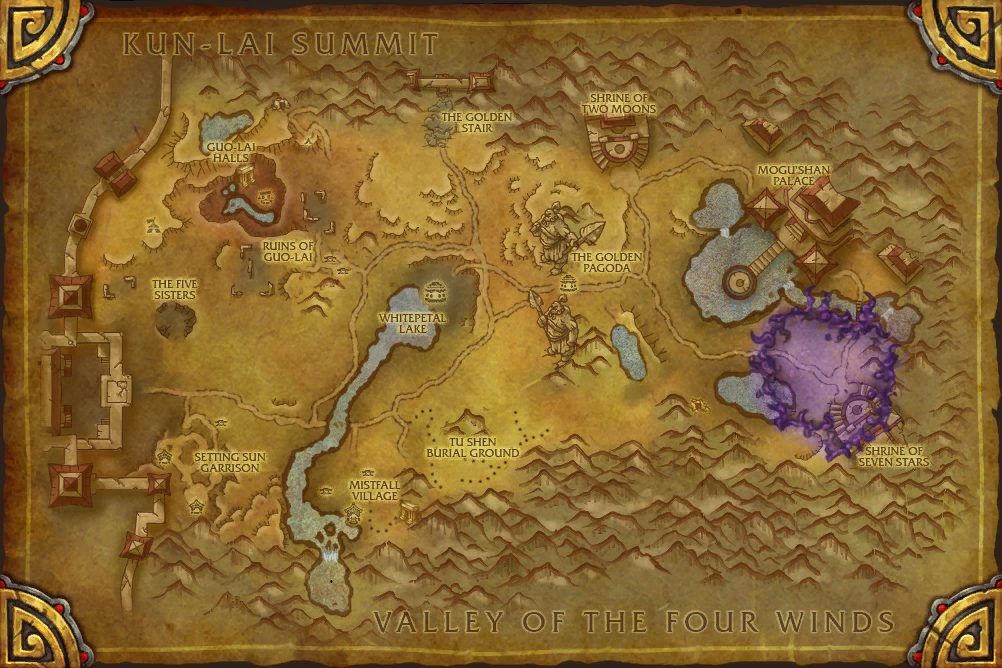 Vale of Eternal Twilight zone map