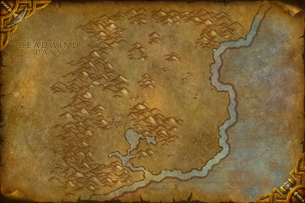 Blasted Lands zone map