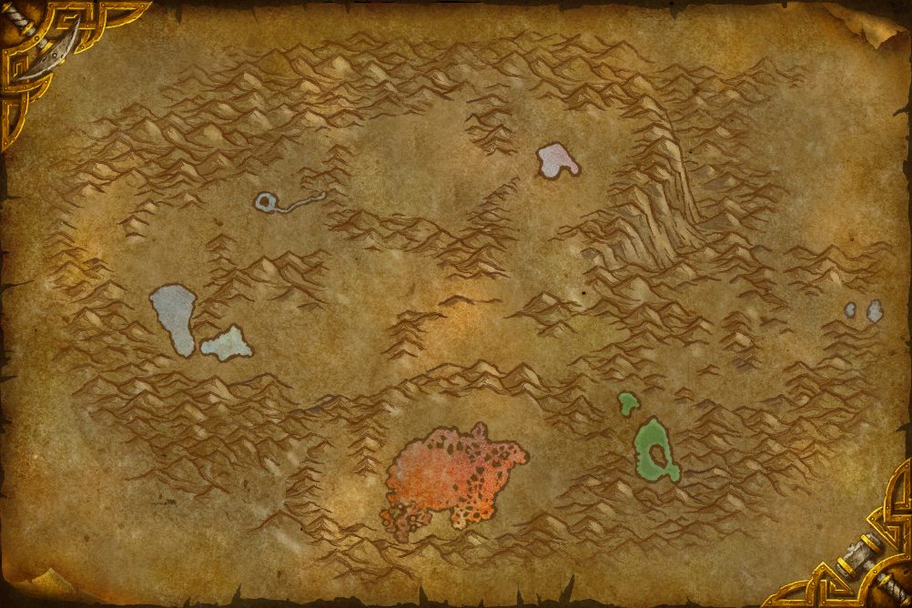 Mount Hyjal zone map