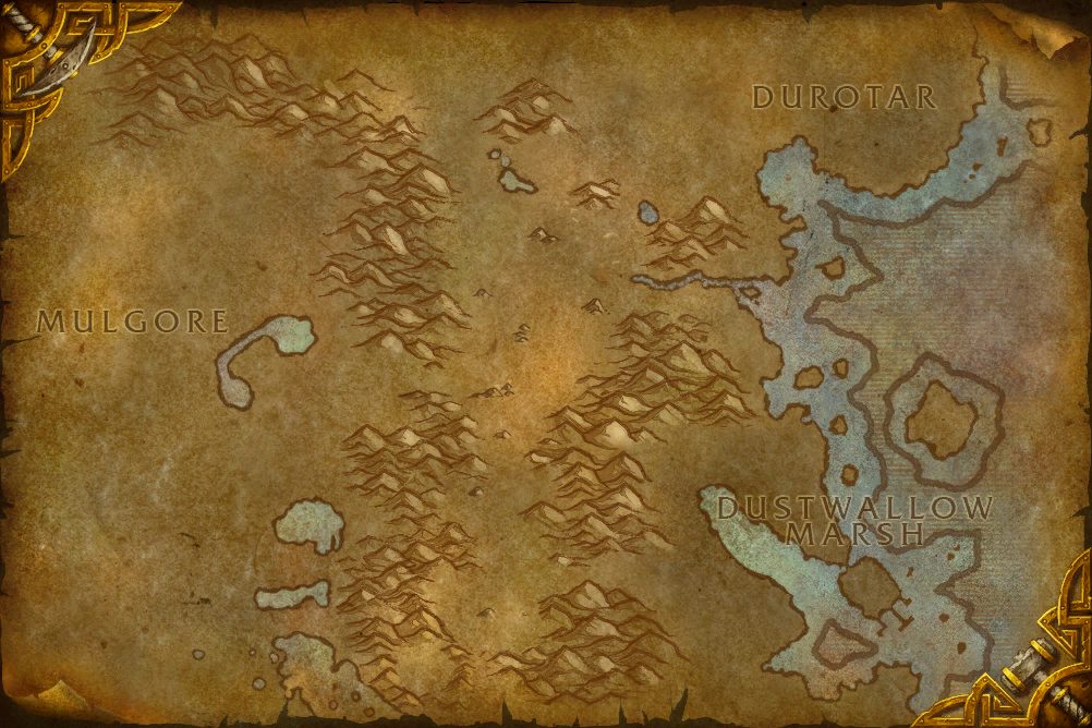 Southern Barrens zone map