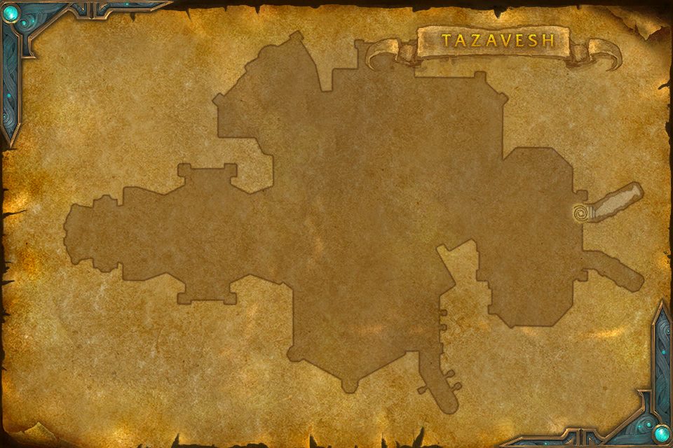 Tazavesh, the Veiled Market zone map
