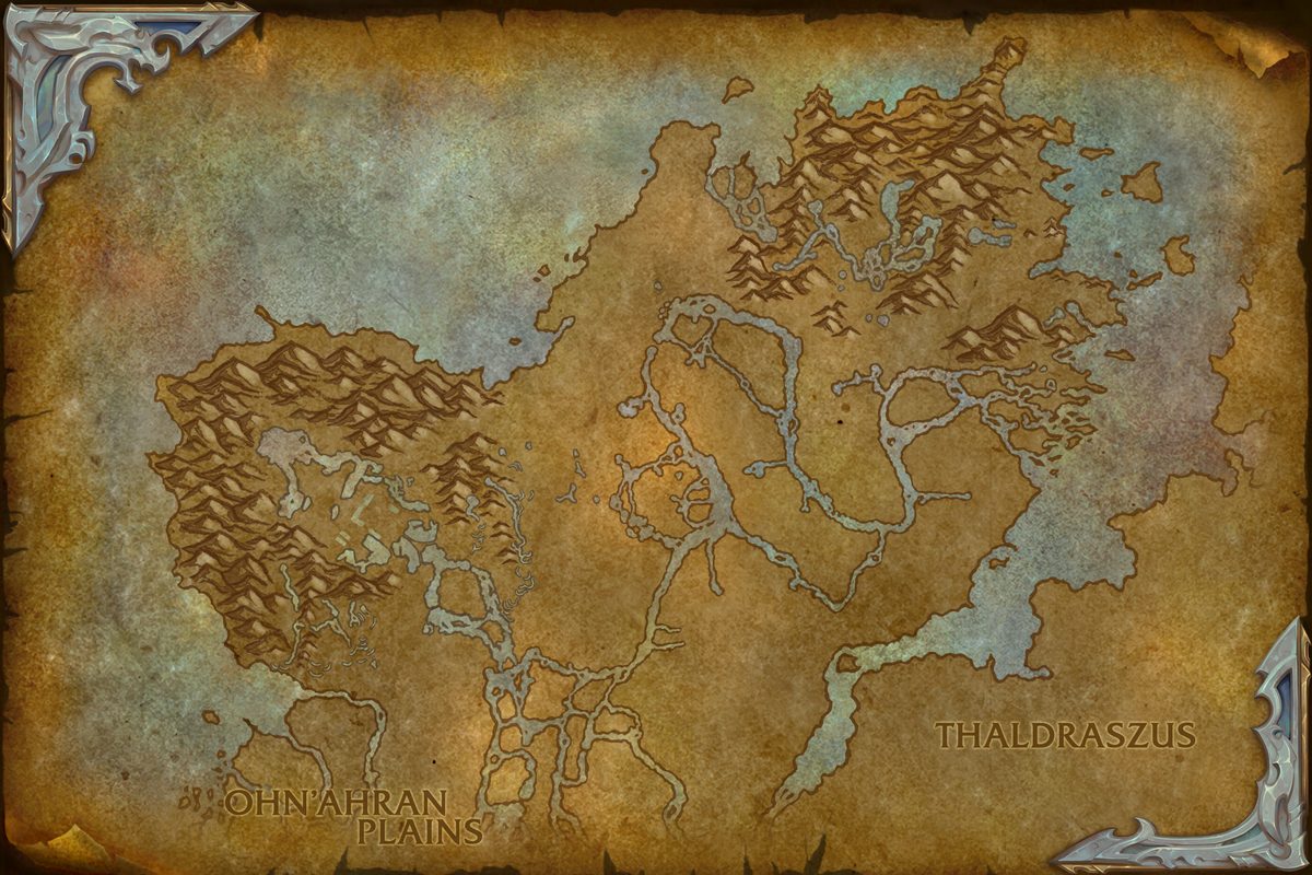 The Waking Shores zone map