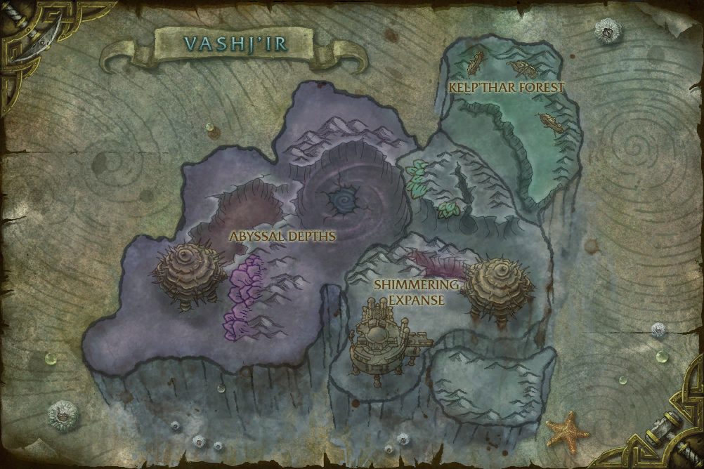 Vashj'ir zone map