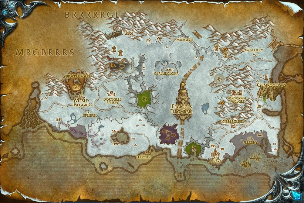 Azmerloth zone map