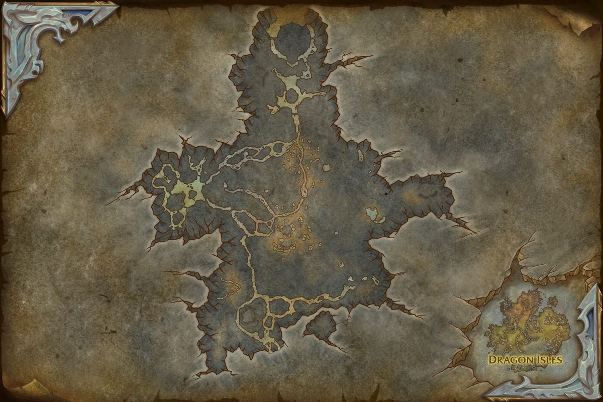 Zaralek Cavern zone map