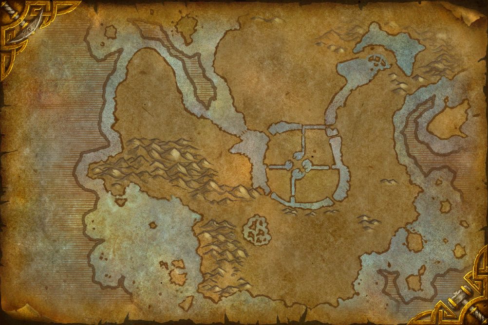Ruins of Gilneas zone map