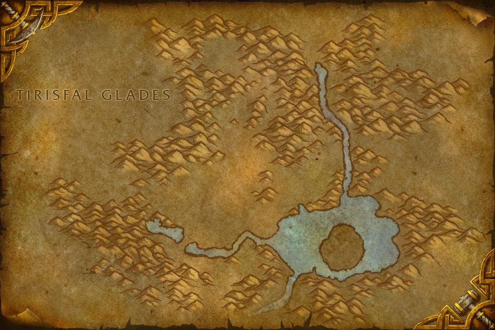 Western Plaguelands zone map