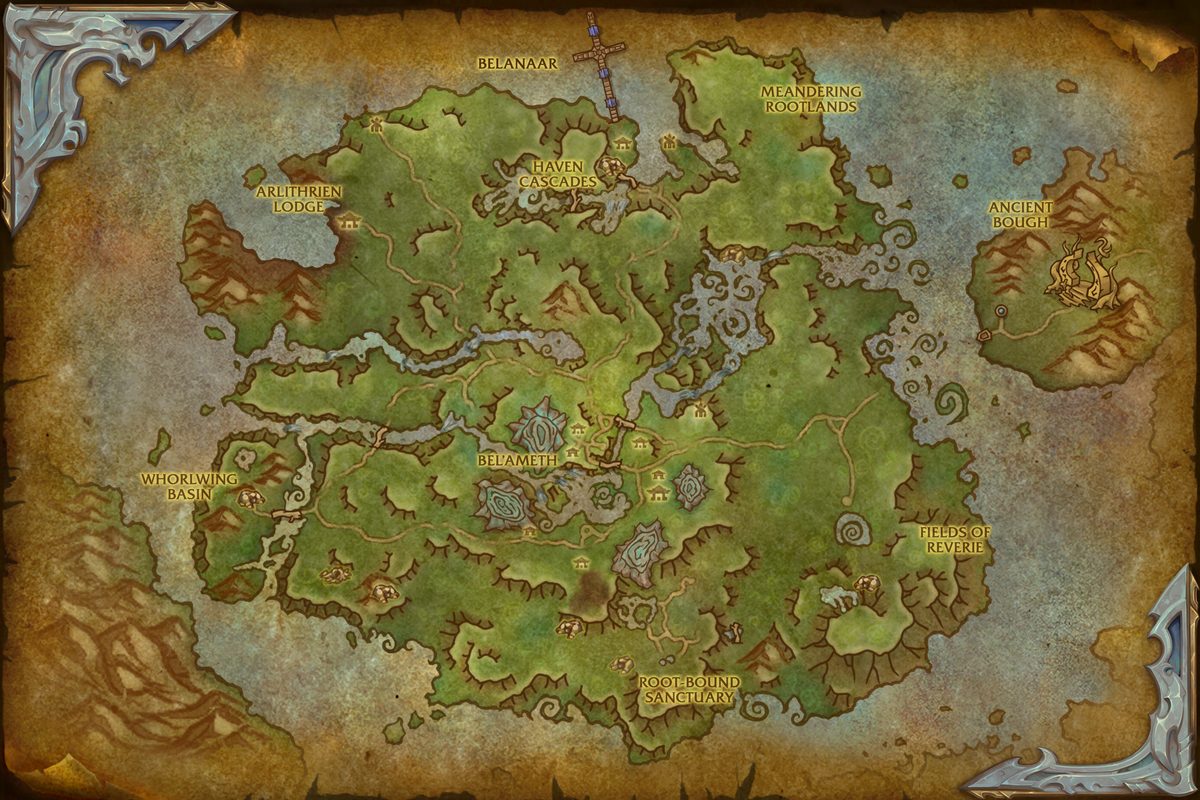 Amirdrassil zone map