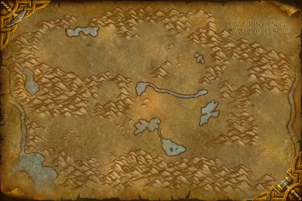 Eastern Plaguelands zone map